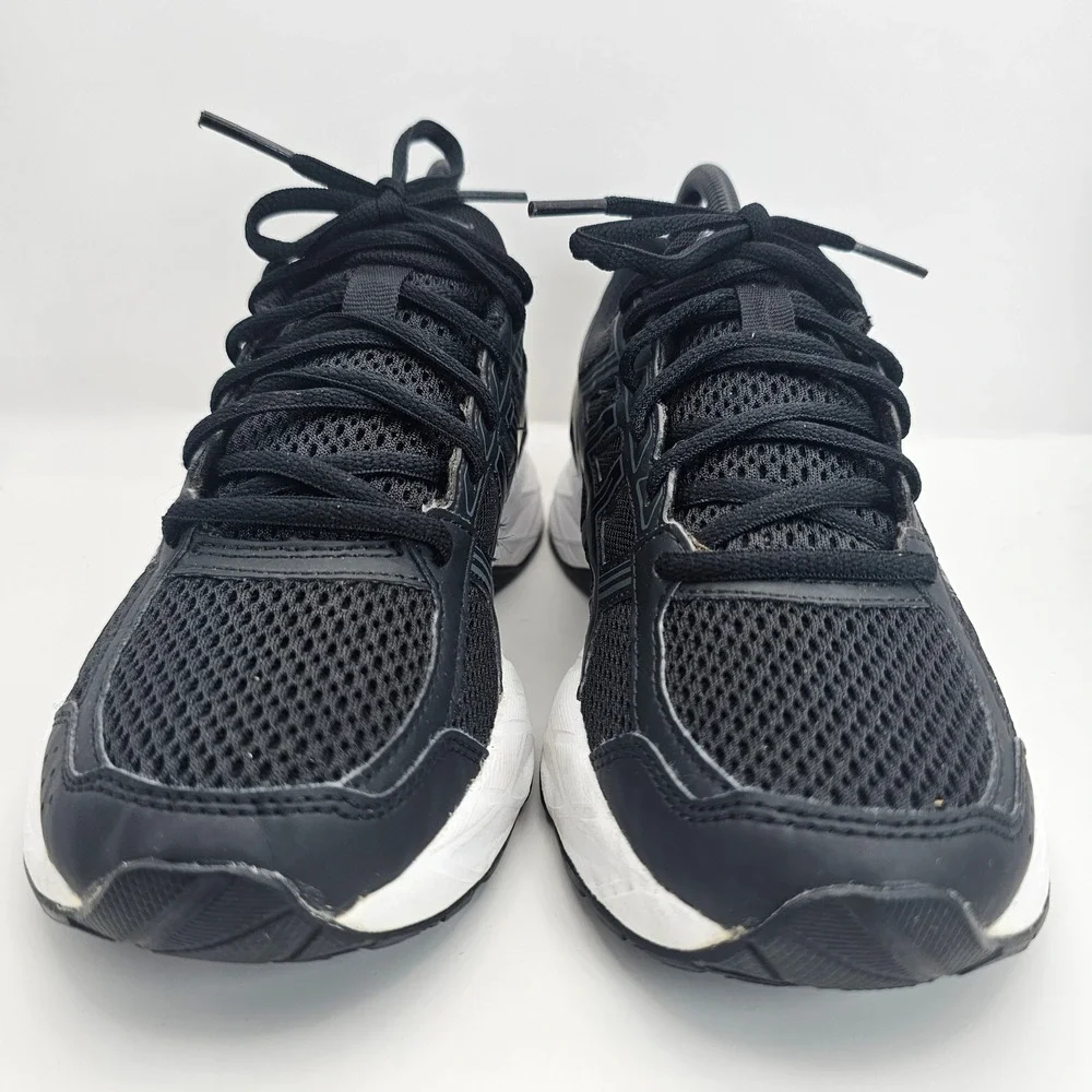 ASICS Gel Contend 4 Black White Running Shoes T765N Womens 7.5 Sneaker